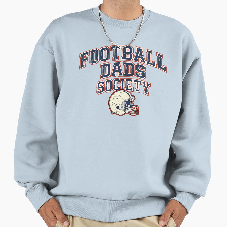 Football Dads Society Sweatshirt - Minimalist Print for Adults - T-Shirt, Sweatshirt, Hoodie