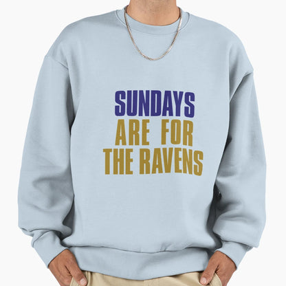Sundays Are Ravens Baltimore Sweatshirt - Custom Art Print for Adults - T-Shirt, Sweatshirt, Hoodie
