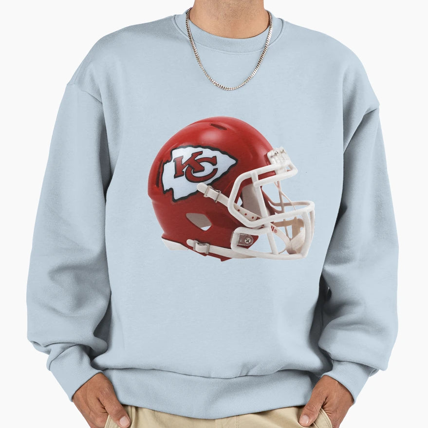 Helmet Chiefs Icon Sweatshirt - Casual Everyday Wear Unisex - T-Shirt, Sweatshirt, Hoodie