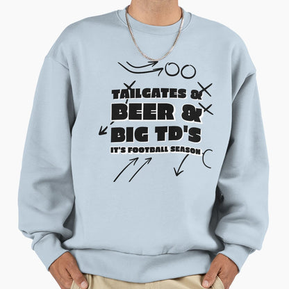 Tailgates Beer Big Tds Football Sweatshirt - Streetwear Style Unisex - T-Shirt, Sweatshirt, Hoodie