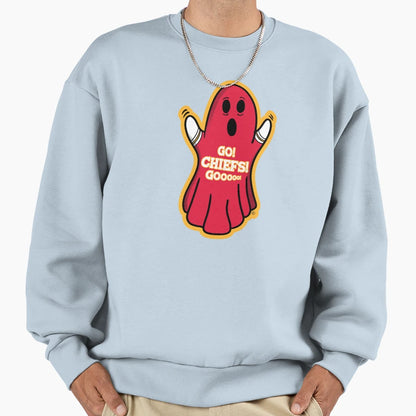 Ghost Kansas City Chiefs Sweatshirt - Fun Novelty Design for Adults - T-Shirt, Sweatshirt, Hoodie