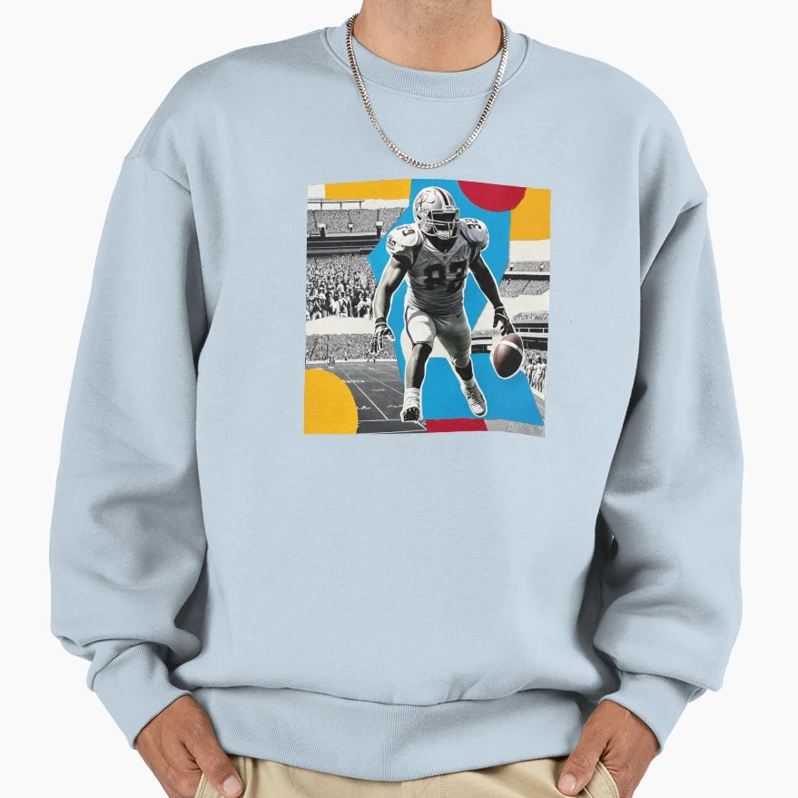 American Football Sweatshirt - Unique Graphic for Adults - T-Shirt, Sweatshirt, Hoodie