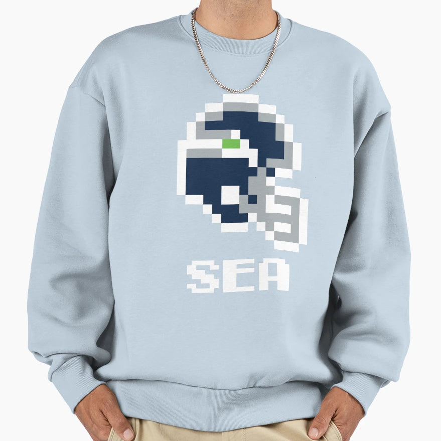 Seattle Seahawks Tecmo Super Bowl Sweatshirt - Custom Art Print Unisex - T-Shirt, Sweatshirt, Hoodie