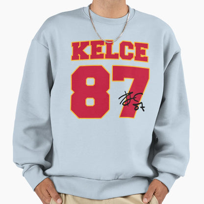 Kelce 87 Sweatshirt - Custom Art Print Unisex - T-Shirt, Sweatshirt, Hoodie