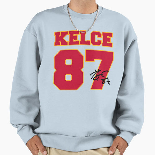 Kelce 87 Sweatshirt - Custom Art Print Unisex - T-Shirt, Sweatshirt, Hoodie