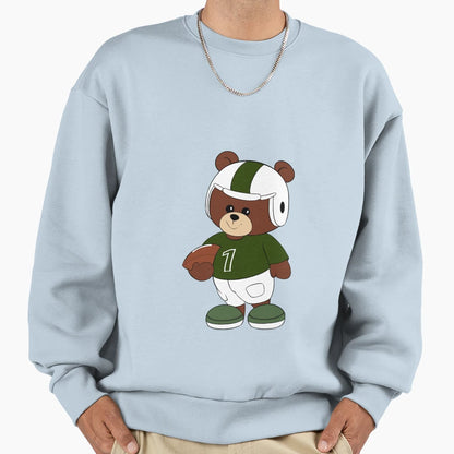 Bear American Soccer Sweatshirt - Aesthetic Graphic Unisex - T-Shirt, Sweatshirt, Hoodie