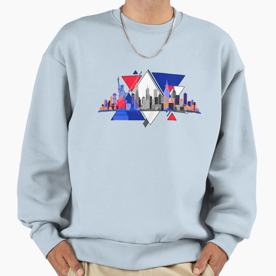 New York City Nyc Usa America Sweatshirt - Trendy Graphic Men Women - T-Shirt, Sweatshirt, Hoodie