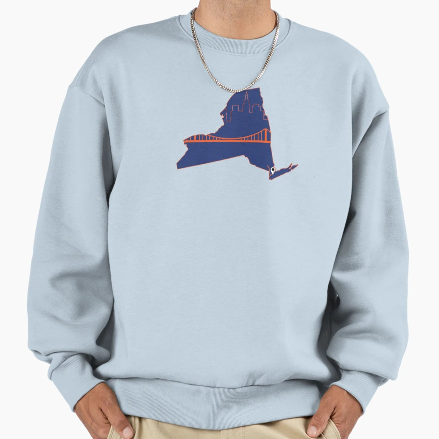New York Baseball Sweatshirt - Graphic Print Unisex - T-Shirt, Sweatshirt, Hoodie