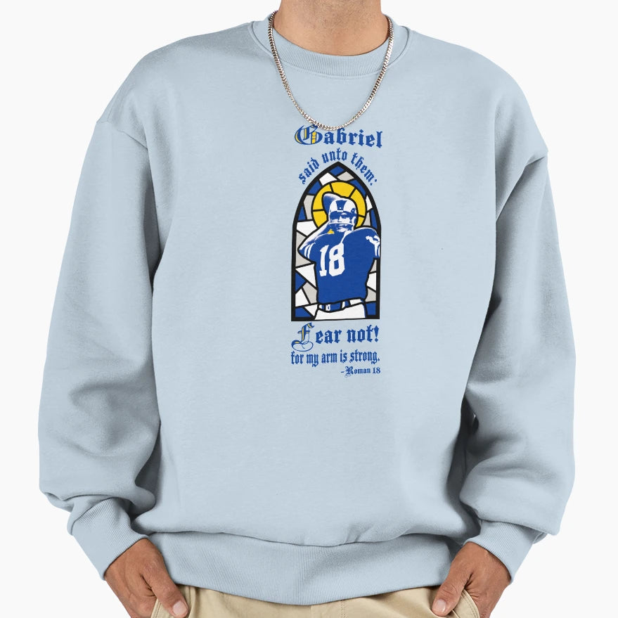 Gabriel Sayeth Fear Not Sweatshirt - Graphic Print for Adults - T-Shirt, Sweatshirt, Hoodie
