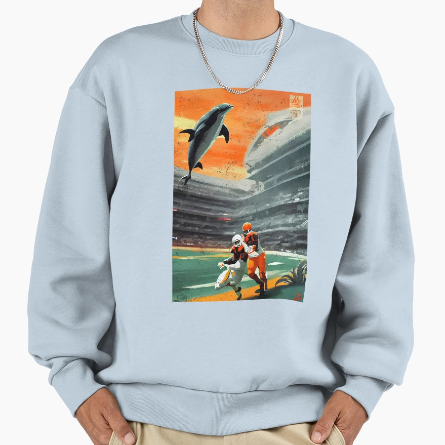 TH Dolphins Sweatshirt - Novelty Apparel Men Women - T-Shirt, Sweatshirt, Hoodie
