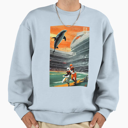 TH Dolphins Sweatshirt - Novelty Apparel Men Women - T-Shirt, Sweatshirt, Hoodie