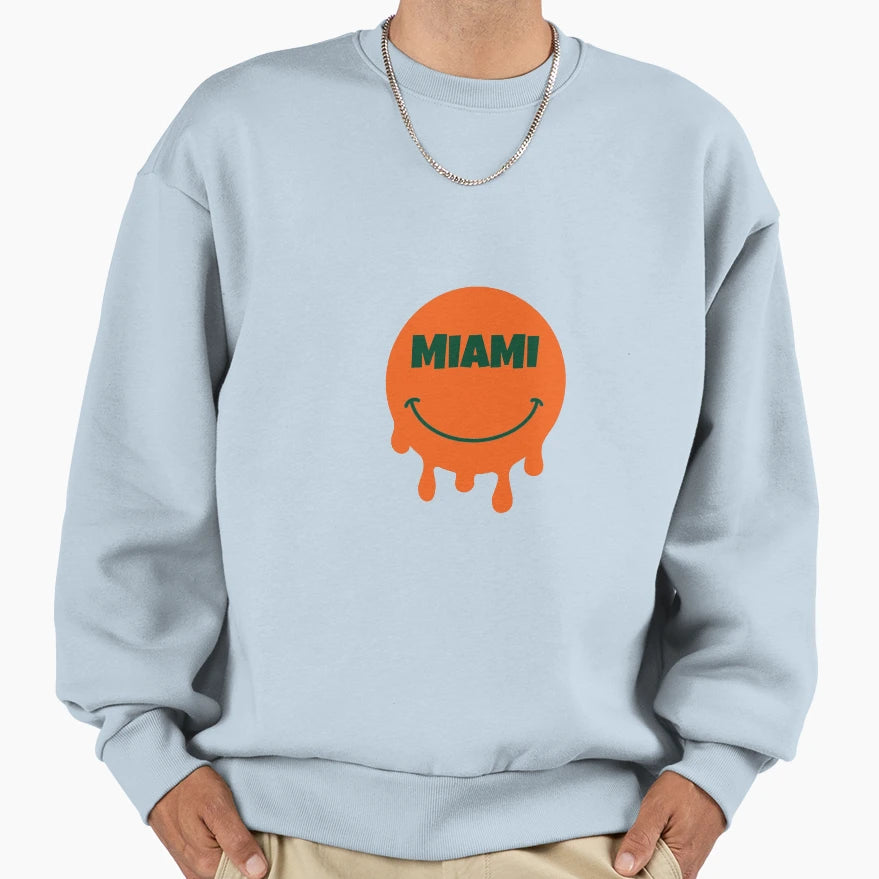 Miami Smile Sweatshirt - Streetwear Style Unisex - T-Shirt, Sweatshirt, Hoodie