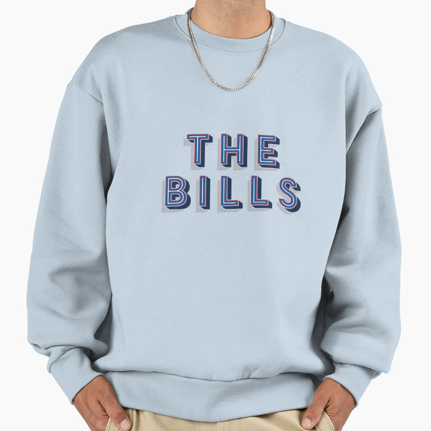 Bills Sweatshirt - Casual Everyday Wear Men Women - T-Shirt, Sweatshirt, Hoodie