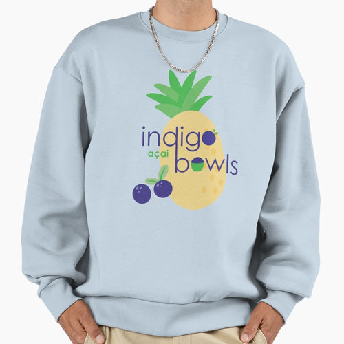 Indigo Bowls Secondary Logo Sweatshirt - Unique Graphic for Adults - T-Shirt, Sweatshirt, Hoodie