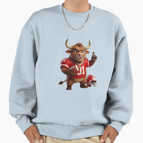 Angry Bull Gridiron Beast Tough 3D Sweatshirt - Graphic Print Men Women - T-Shirt, Sweatshirt, Hoodie