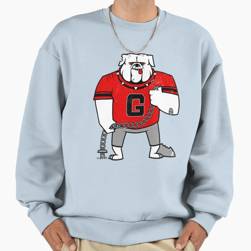 College Sports Bulldog Sweatshirt - Aesthetic Graphic Unisex - T-Shirt, Sweatshirt, Hoodie
