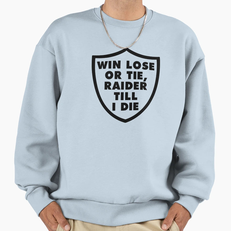 Win Lose Or Tie Sweatshirt - Minimalist Print Men Women - T-Shirt, Sweatshirt, Hoodie