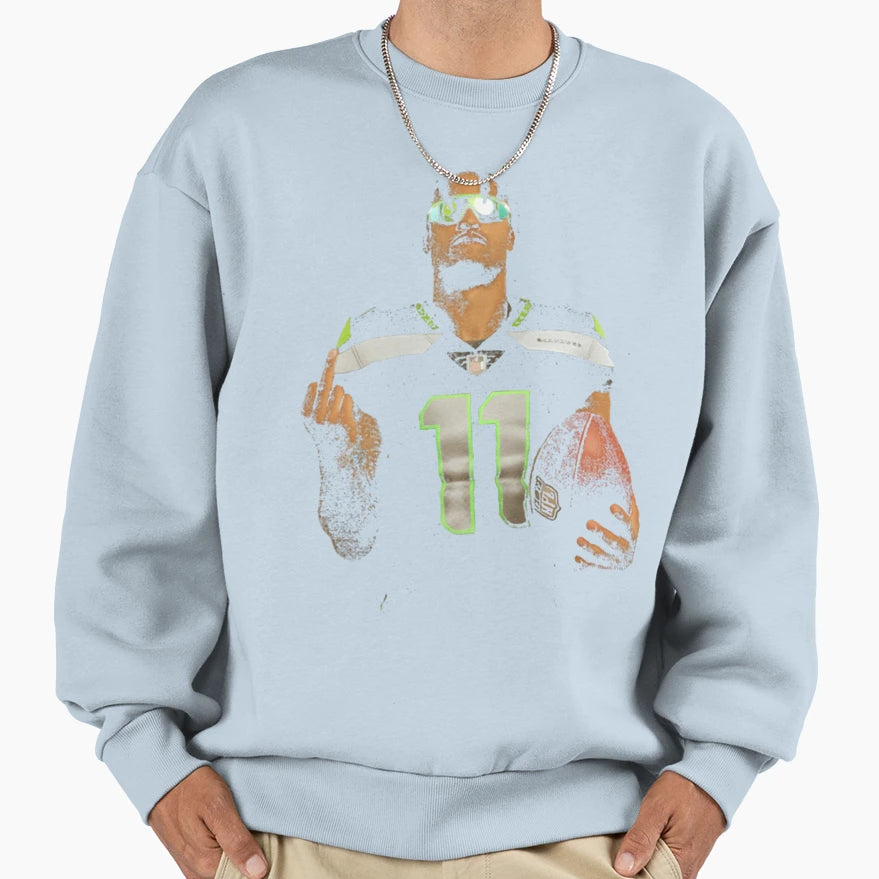 Seahawks Middle Finger Jaxon Sweatshirt - Casual Everyday Wear Men Women - T-Shirt, Sweatshirt, Hoodie
