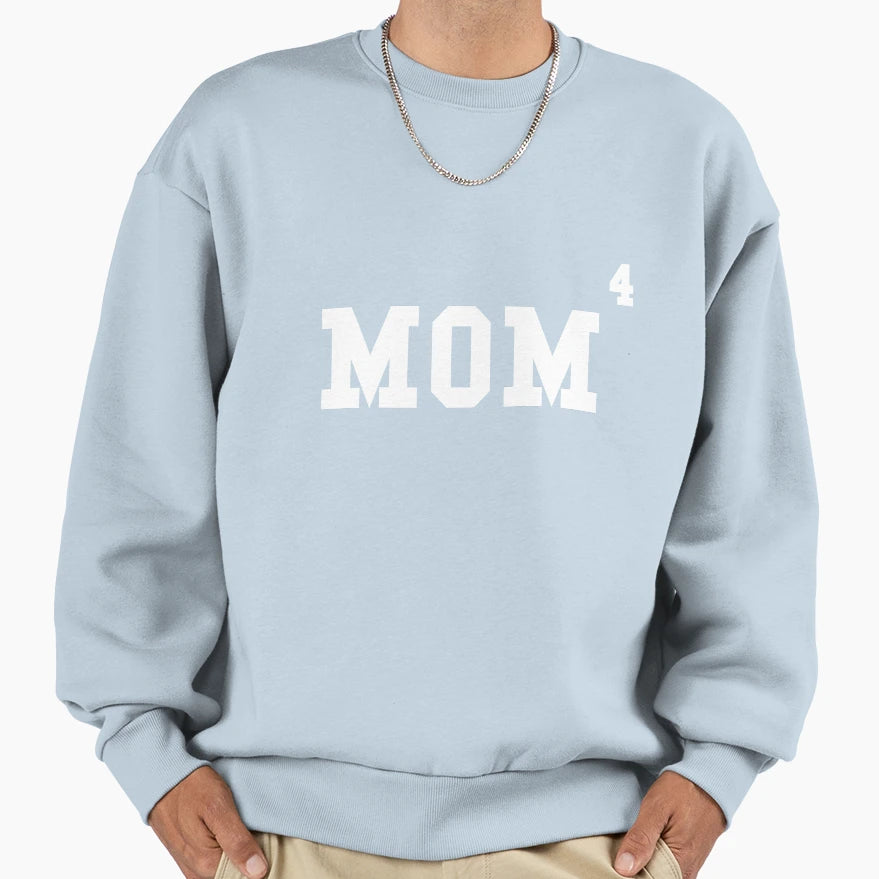 Womens Funny Mom Exponent Mom Four Sweatshirt - Trendy Graphic Unisex - T-Shirt, Sweatshirt, Hoodie