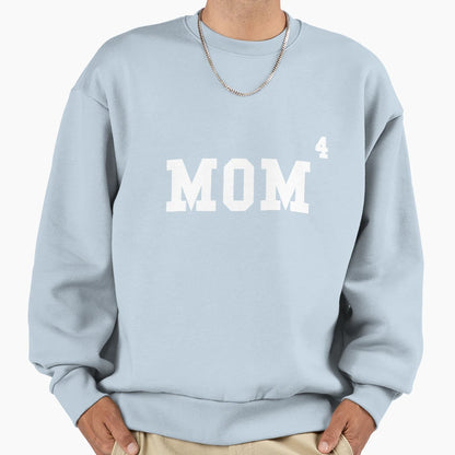 Womens Funny Mom Exponent Mom Four Sweatshirt - Trendy Graphic Unisex - T-Shirt, Sweatshirt, Hoodie