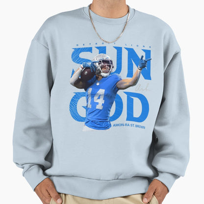 Amon Sport Ra St Brown Sun God Sweatshirt - Trendy Graphic for Adults - T-Shirt, Sweatshirt, Hoodie