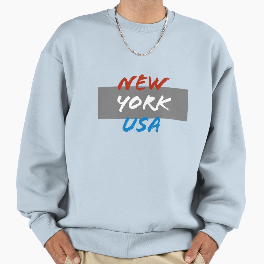 New York Usa Sweatshirt - Fun Novelty Design Unisex - T-Shirt, Sweatshirt, Hoodie