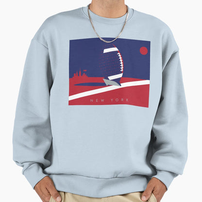 New York Nfl Fan Art Sweatshirt - Minimalist Print Unisex - T-Shirt, Sweatshirt, Hoodie