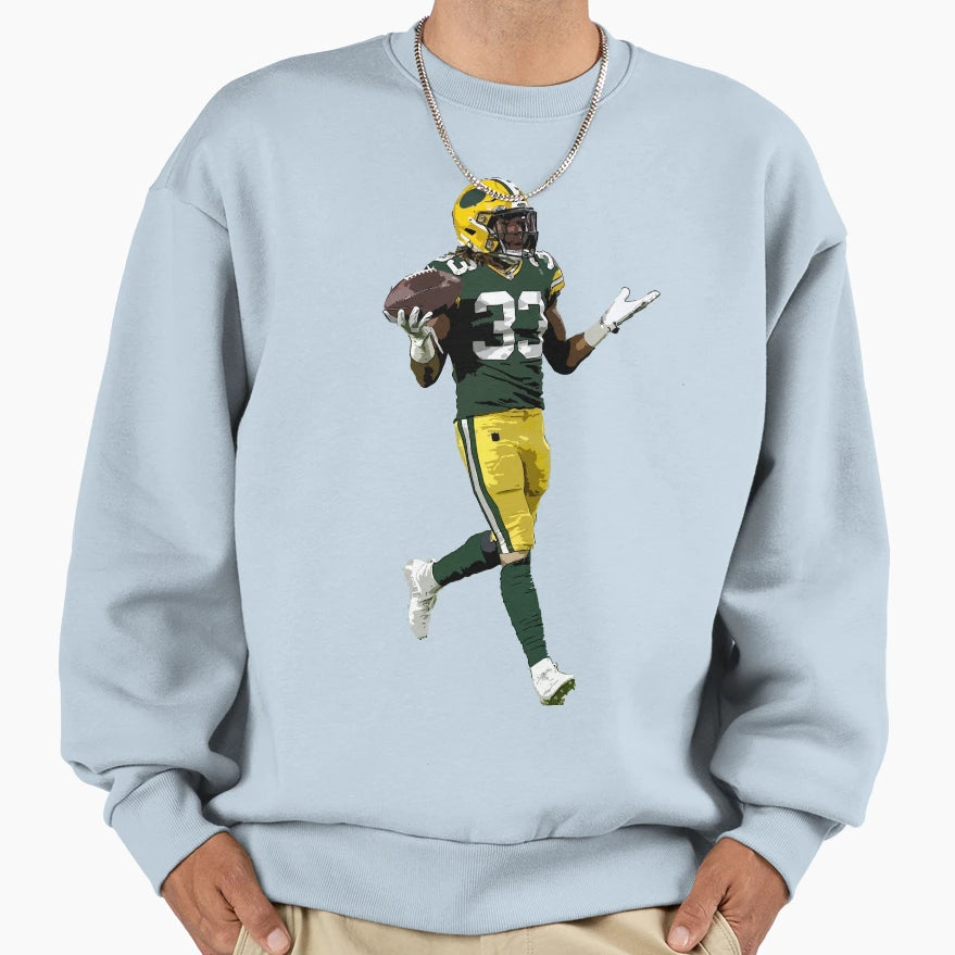 Aaron Jones Sweatshirt - Minimalist Print for Adults - T-Shirt, Sweatshirt, Hoodie