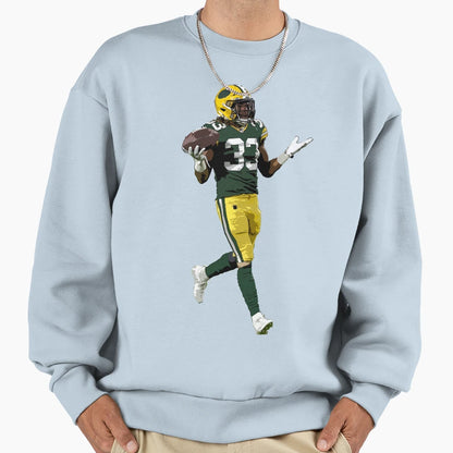 Aaron Jones Sweatshirt - Minimalist Print for Adults - T-Shirt, Sweatshirt, Hoodie