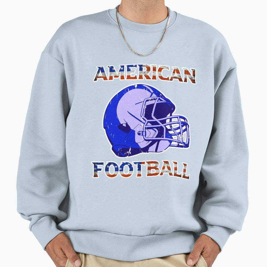 American Football Usa America Sports Sweatshirt - Custom Art Print Unisex - T-Shirt, Sweatshirt, Hoodie