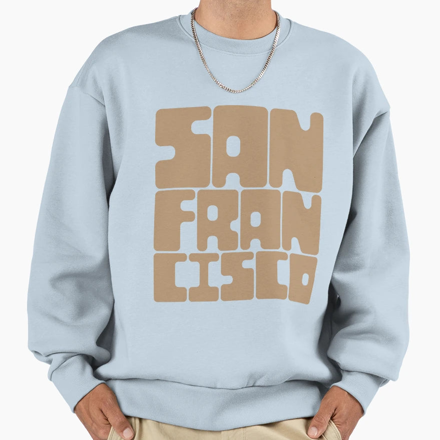 San Francisco Iced Tea Brown Sweatshirt - Graphic Print Unisex - T-Shirt, Sweatshirt, Hoodie