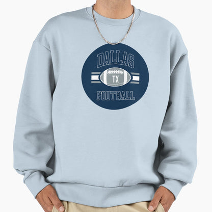 Dallas Circle Sweatshirt - Unique Graphic Men Women - T-Shirt, Sweatshirt, Hoodie