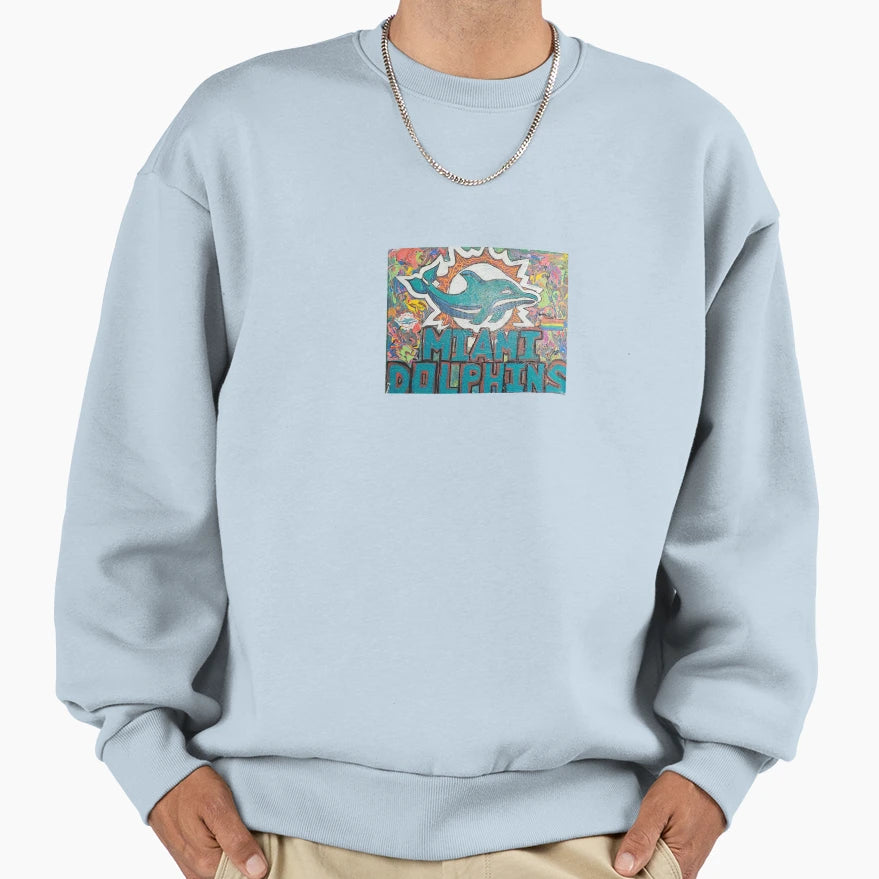Dolphins Fight As One Proud Fierce Sweatshirt - Fun Novelty Design Unisex - T-Shirt, Sweatshirt, Hoodie