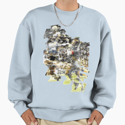 Football Crazy Abstract Sweatshirt - Aesthetic Graphic Men Women - T-Shirt, Sweatshirt, Hoodie