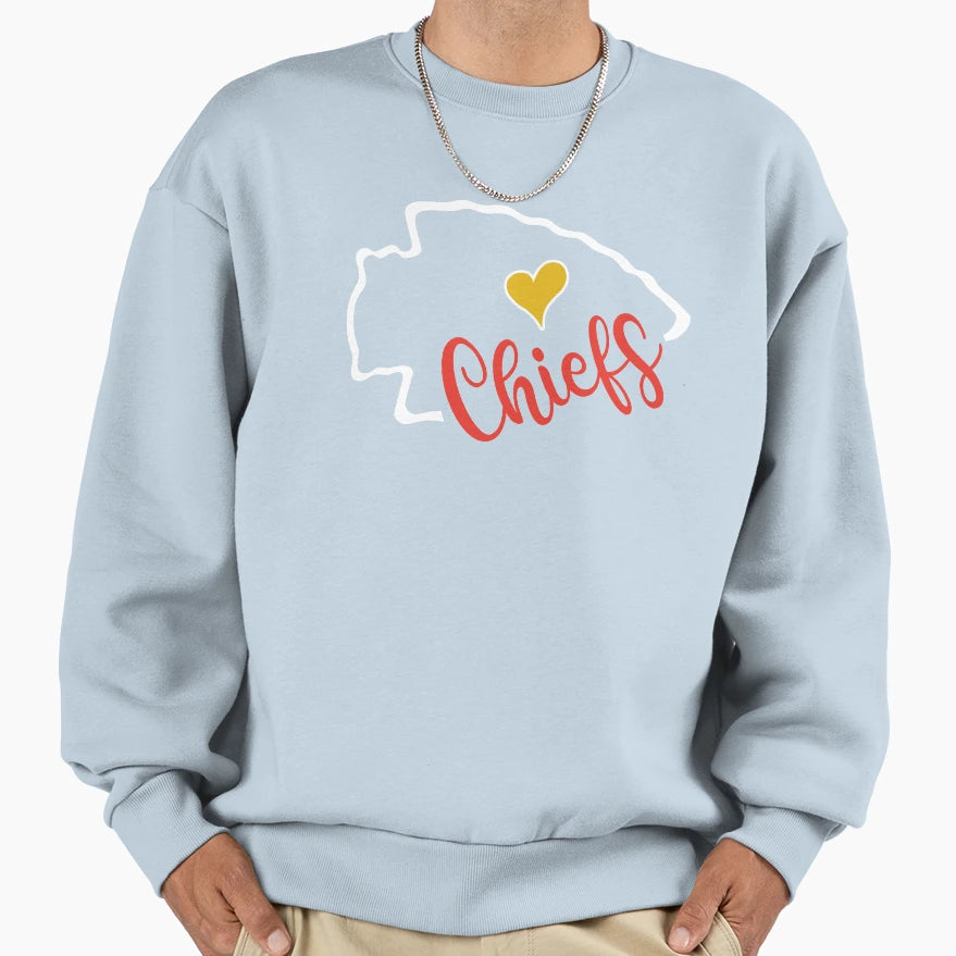 Kansas City Football Sweatshirt - Fun Novelty Design for Adults - T-Shirt, Sweatshirt, Hoodie