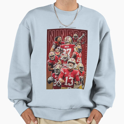 Ers Football Players Pillow Sweatshirt - Custom Art Print for Adults - T-Shirt, Sweatshirt, Hoodie