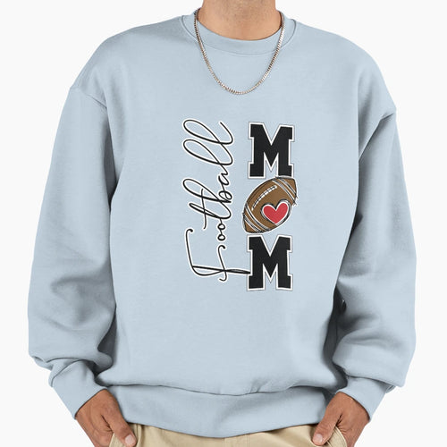 Football Mom Sweatshirt - Custom Art Print Men Women - T-Shirt, Sweatshirt, Hoodie