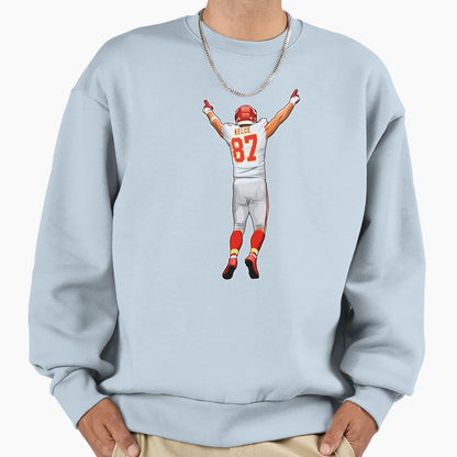 Tkelce 87 Get Celebrates Touchdown Sweatshirt - Trendy Graphic Unisex - T-Shirt, Sweatshirt, Hoodie