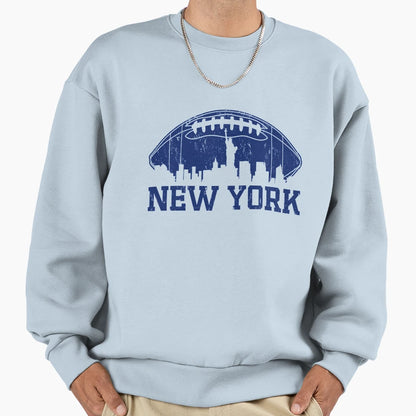 New York Skyline Football Team Sweatshirt - Novelty Apparel Men Women - T-Shirt, Sweatshirt, Hoodie