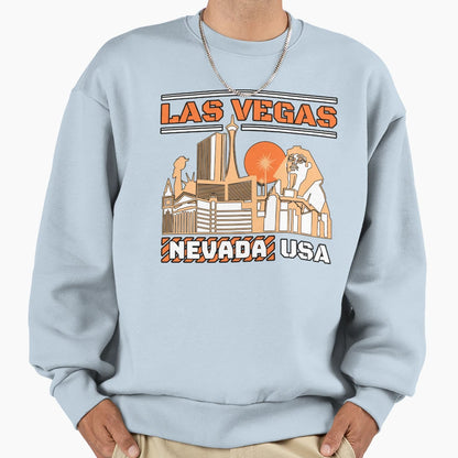 City Las Vegas Nevada Usa Sweatshirt - Minimalist Print Men Women - T-Shirt, Sweatshirt, Hoodie