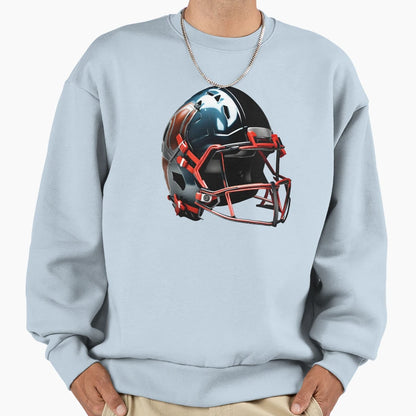 Football Helmet Sweatshirt - Graphic Print Men Women - T-Shirt, Sweatshirt, Hoodie