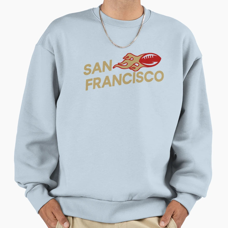 San Francisco Football Sf 49Ers San Sweatshirt - Unique Graphic Unisex - T-Shirt, Sweatshirt, Hoodie