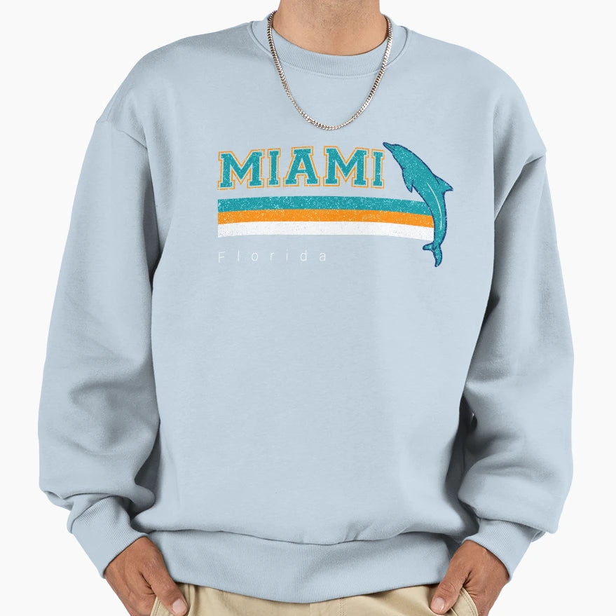 Miami Sports Football Athletic Sweatshirt - Minimalist Print Unisex - T-Shirt, Sweatshirt, Hoodie