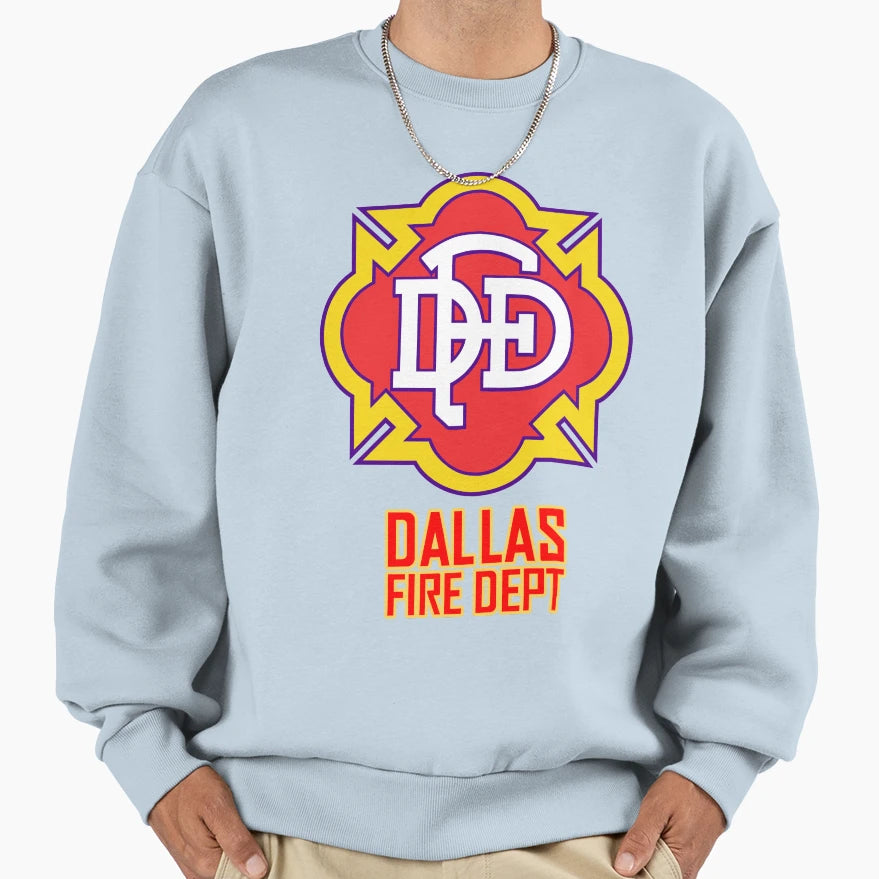 Dallas Firefighter Fire Sweatshirt - Casual Everyday Wear Men Women - T-Shirt, Sweatshirt, Hoodie