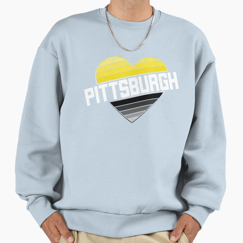 Pittsburgh Heart I Love Sweatshirt - Aesthetic Graphic Men Women - T-Shirt, Sweatshirt, Hoodie