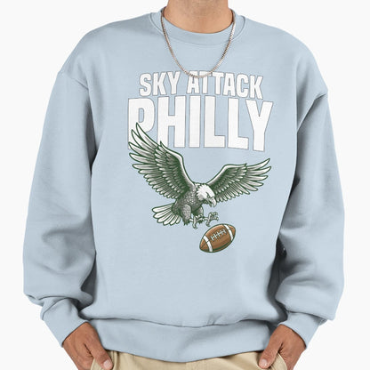 Philadelphia Sky Attack Sweatshirt - Novelty Apparel for Adults - T-Shirt, Sweatshirt, Hoodie