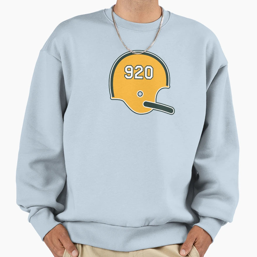 Green Bay Packers 920 Helmet Sweatshirt - Casual Everyday Wear Men Women - T-Shirt, Sweatshirt, Hoodie