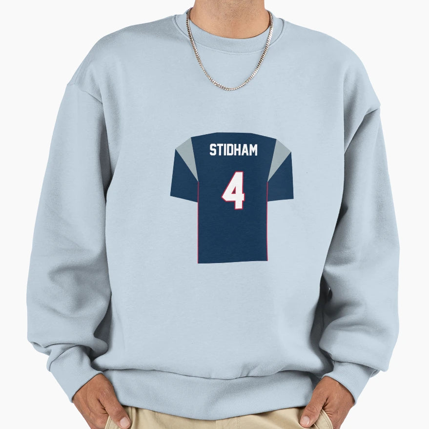 Jarret Stidham Patriots Jersey Sweatshirt - Minimalist Print Unisex - T-Shirt, Sweatshirt, Hoodie