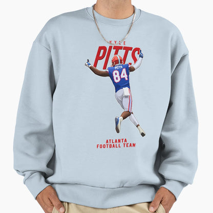 Kyle Pitts 84 Atlanta Football Sweatshirt - Aesthetic Graphic Men Women - T-Shirt, Sweatshirt, Hoodie