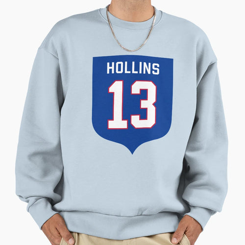 Mack Hollins 13 Emblem Sweatshirt - Aesthetic Graphic Unisex - T-Shirt, Sweatshirt, Hoodie